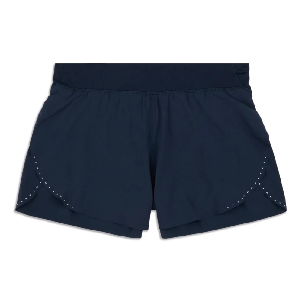 Lululemon Fast and Free High Rise Reflective Running Short - Size 8 - Navy blue